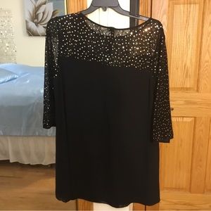 Embellished dress with inner liner
